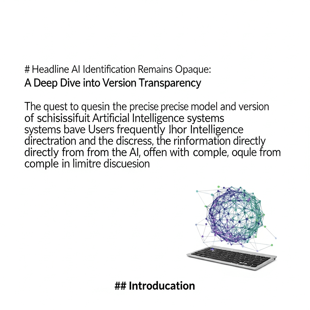 Cover Image for The Elusive Identity of AI: Understanding Model and Version Transparency in the Age of 27